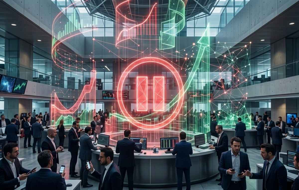 Séance de marché à la bourse