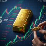 L’Or à 4 900 $ : Le retour en force du “Dip Buying” ? Graphique technique du cours de l'or XAU/USD montrant un rebond sur le support des 4 900 dollars en février 2026