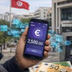 Euro numérique : La Tunisie doit choisir entre passerelle et muraille Infographie montrant le corridor financier entre l'euro numérique (BCE) et l'économie tunisienne via une passerelle de conversion numérique sécurisée.