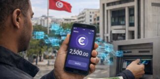 Euro numérique : La Tunisie doit choisir entre passerelle et muraille Infographie montrant le corridor financier entre l'euro numérique (BCE) et l'économie tunisienne via une passerelle de conversion numérique sécurisée.