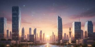 Comment le paiement mobile transforme l’économie numérique tunisienne en 2025 Représentation conceptuelle de la transformation numérique des paiements en Tunisie, mêlant tradition et technologie mobile