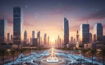 Comment le paiement mobile transforme l’économie numérique tunisienne en 2025 Représentation conceptuelle de la transformation numérique des paiements en Tunisie, mêlant tradition et technologie mobile