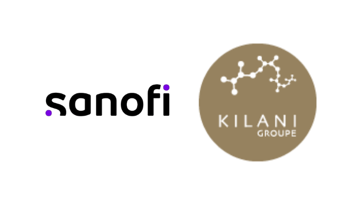 Signature officielle du partenariat entre les dirigeants de Sanofi et du Groupe Kilani, symbolisant l'alliance industrielle et pharmaceutique en Tunisie