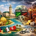 TRENDS ECO | L’Humeur des Marchés : Le découplage méditerranéen s’affirme Graphique comparatif des performances boursières 2026 entre le CAC 40, le Tunindex et le MASI, illustrant la croissance régionale.