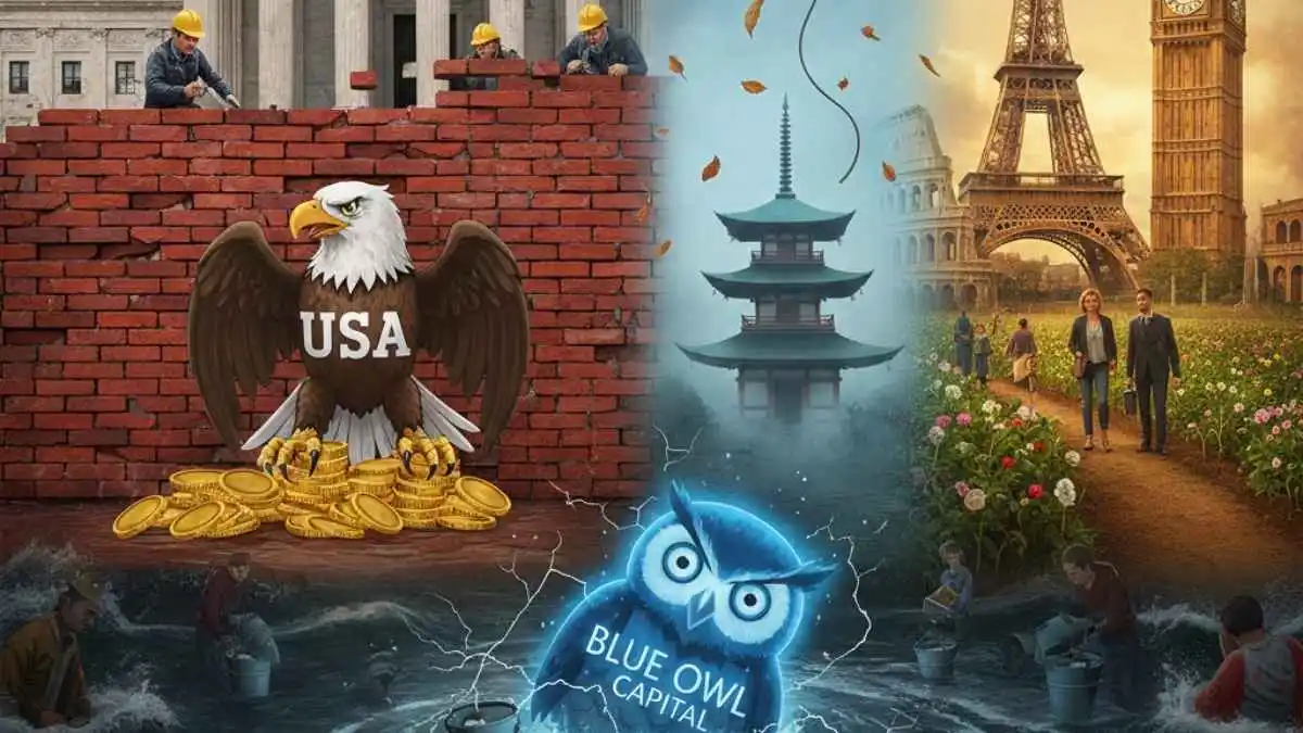 Graphique comparatif montrant la divergence entre l'inflation Core PCE aux USA (3%) et l'inflation au Japon (1,5%) en février 2026