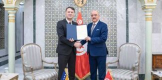 Tunisie–Bosnie-Herzégovine : le nouvel ambassadeur remet ses lettres de créance au ministre des Affaires étrangères