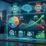 Gestion d’un portefeuille boursier assistée par l’IA : Quand vendre les “bons” titres devient la meilleure décision Graphique de performance boursière et logos des entreprises City Cars, Poulina et BIAT illustrant un arbitrage de portefeuille financier.