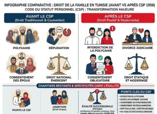 Code du Statut Personnel : le texte qui a refondé la famille tunisienne Code du Statut Personnel - Infographie