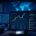 La Tribune de l’IA | Bourse : Le Tunindex dans le rouge, simple correction ou fin de l’euphorie ? Graphique de performance boursière montrant la progression du portefeuille MyInvestia en vert contrastant avec la courbe rouge descendante du Tunindex le 2 mars 2026.