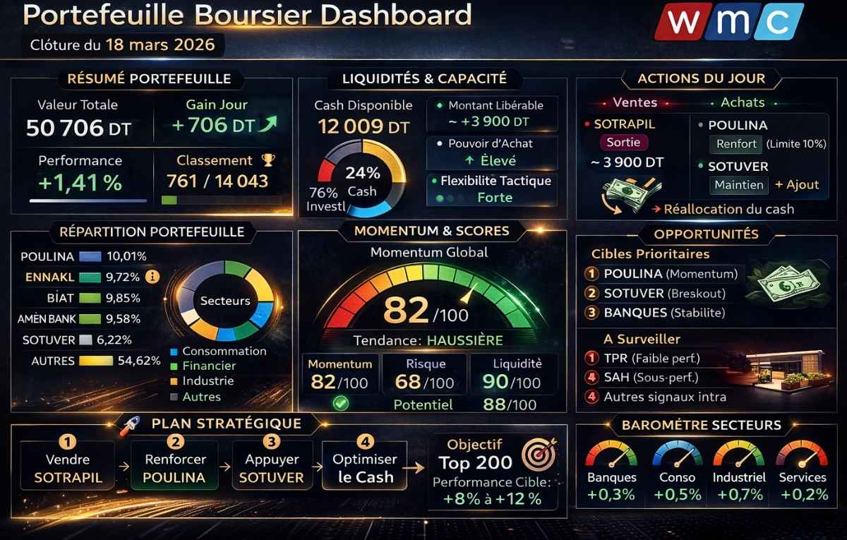 Portefeuille Boursier Dashboard 180326