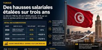 Tunisie : tout savoir sur les augmentations salariales dans le privé (2026-2028) Augmentations salariales dans le secteur privé tunisien 2026-2027-2028
