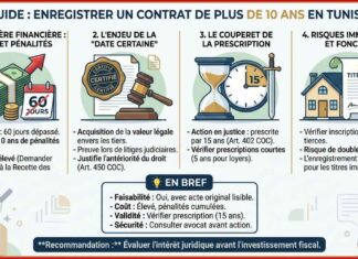 GUIDE : Enregistrer un contrat de plus de 10 ans en Tunisie Enregistrement Contrat