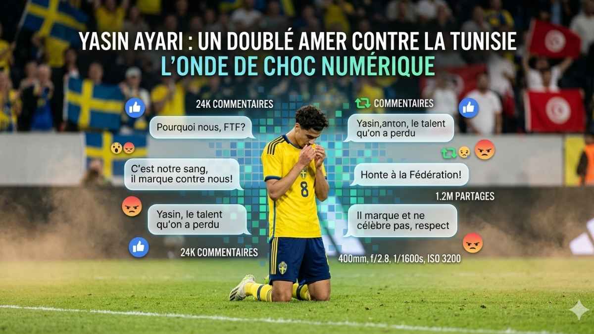 Coupe du Monde 2026 - Yasin Ayari Suède Tunisie