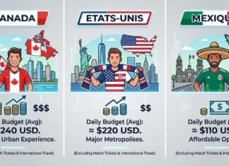 Combien coûte une journée de Mondial 2026 dans les trois pays hôtes ? Mondial 202- - Coût d'une journée