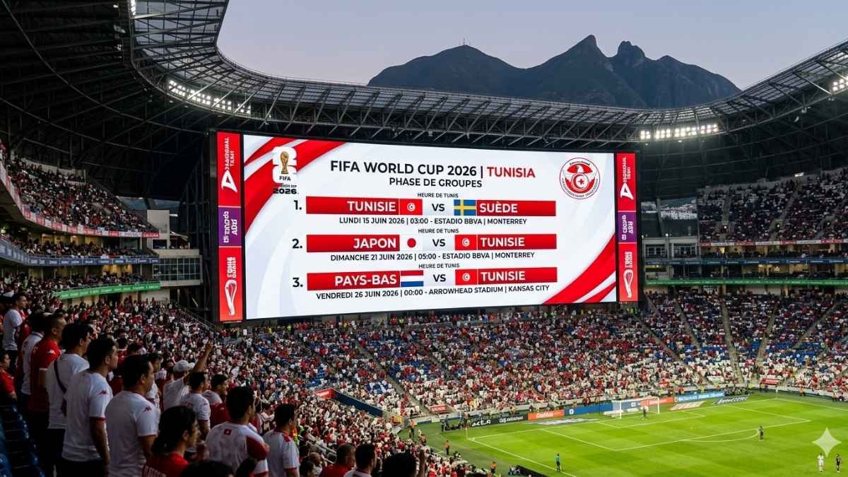 Mondial 2026 Matchs Tunisie