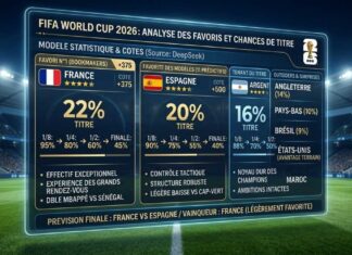 Mondial 2026 | Analyse data et probabilités : Les chances de chaque nation pour les 1/4, 1/2 et finale de la Coupe du Monde 2026 Mondial 2026 - Pronostics