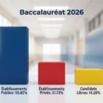 Baccalauréat 2026 : les établissements publics enregistrent le meilleur taux de réussite Taux de réussites par catégorie d'établissements