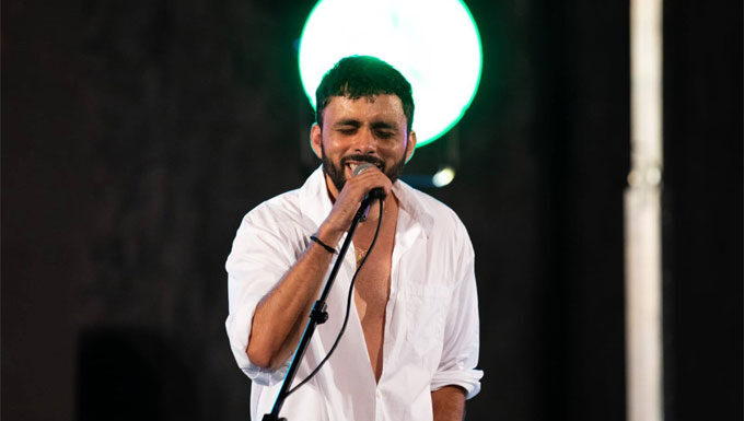 Concert du chanteur algérien Amine Babylone au festival de Boukornine