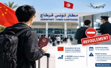 TOURISME — TUNISIE-CHINE : Pourquoi des touristes chinois sont-ils refoulés à Tunis-Carthage ?
