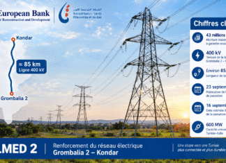 ÉNERGIE ENERGIE | ELMED 2 : Grombalia–Kondar entre dans la phase des marchés