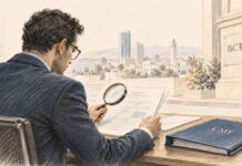 MARCHE FINANCIER : entreprises sous pression, réserves de change et conformité au cœur de la veille financière Illustration symbolique de la surveillance du marché financier tunisien à travers l'analyse des publications des sociétés cotées et des indicateurs économiques.
