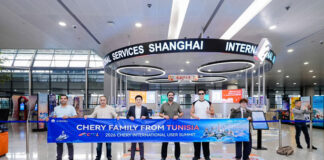 Chery Tunisie et son nouvel ambassadeur Fares Abdeddayem au CHERY International User Summit 2026 à Wuhu