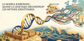 Kairouan, laboratoire génétique de la Méditerranée : une ville berbère par les pères, mondiale par les mères ADN Kairouan