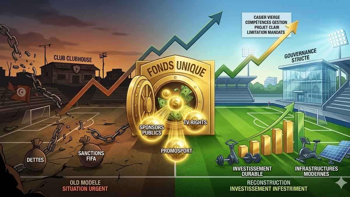 Football Tunisien restructuration