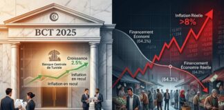 Tunisie 2025 : L’illusion de la stabilité face à la réalité du décrochage économique Rapport BCT Economie